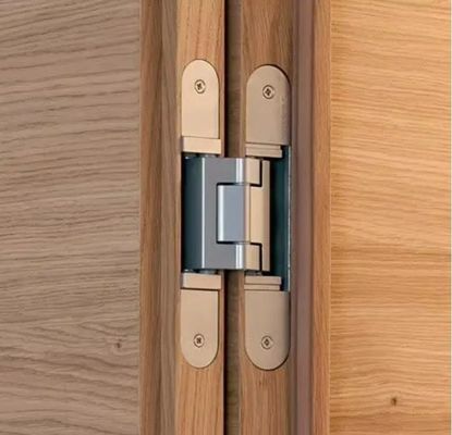 Distance de forage de 25 mm Ardoise brossée et polie Noire Charnières cachées / Charnière croisée cachée 1,2 mm